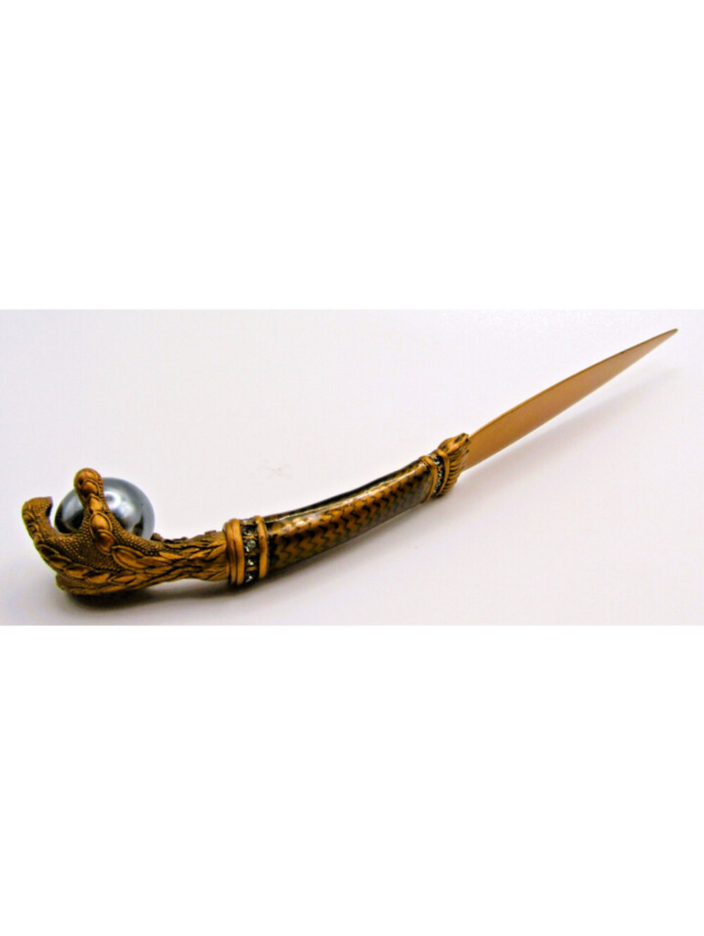 Edgar Berebi 7358/3 The Raven Letter Opener Claw Grasping Faux Pearl